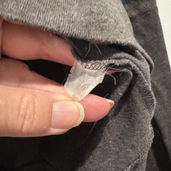 Harry Potter Crop Top Size Small Dark Gray Long Sleeve Tee Academia Grunge - Picture 10 of 11